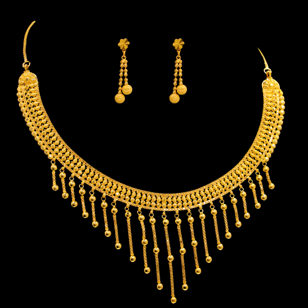 22K Short Necklace Set – SD26895